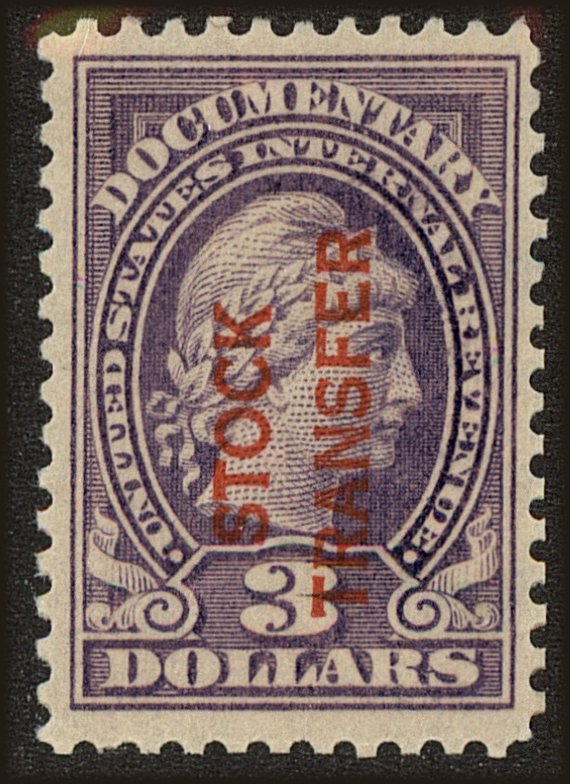 Front view of United States RD14 collectors stamp