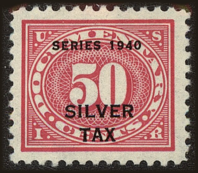 Front view of United States RG47 collectors stamp
