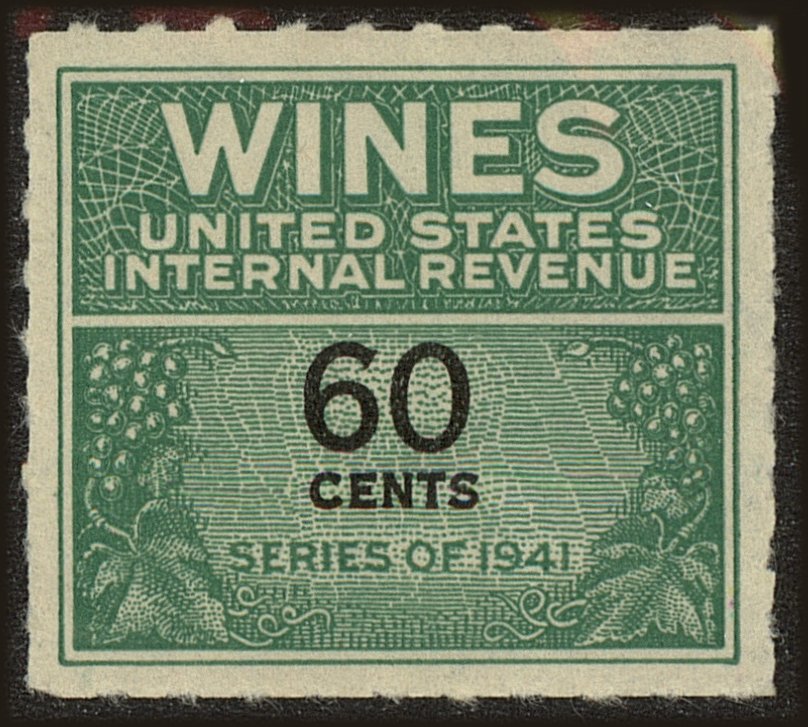 Front view of United States RE140 collectors stamp