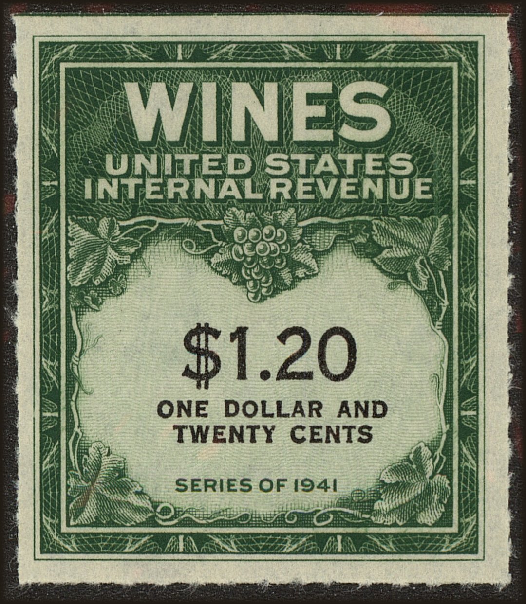 Front view of United States RE146 collectors stamp