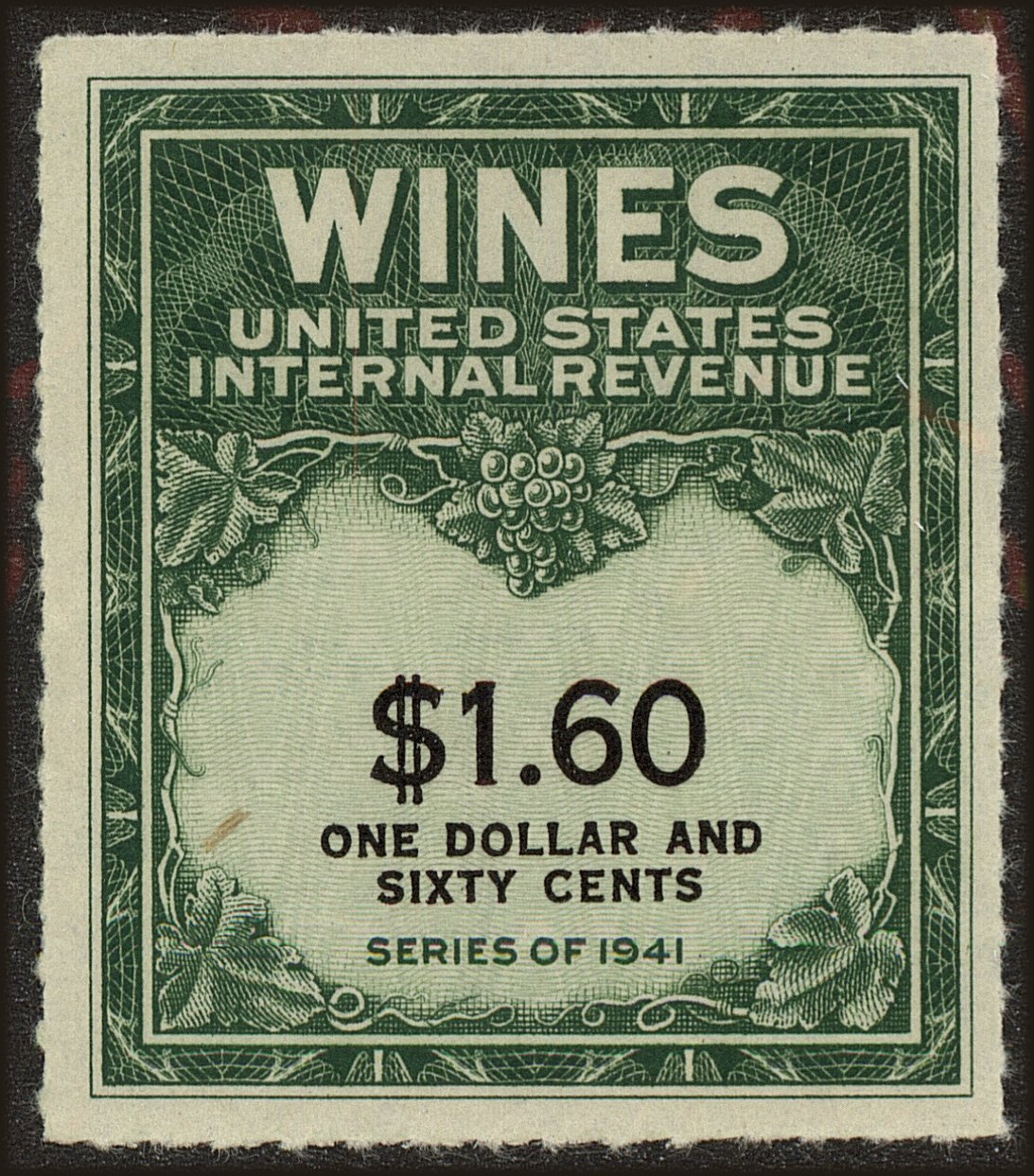Front view of United States RE149 collectors stamp