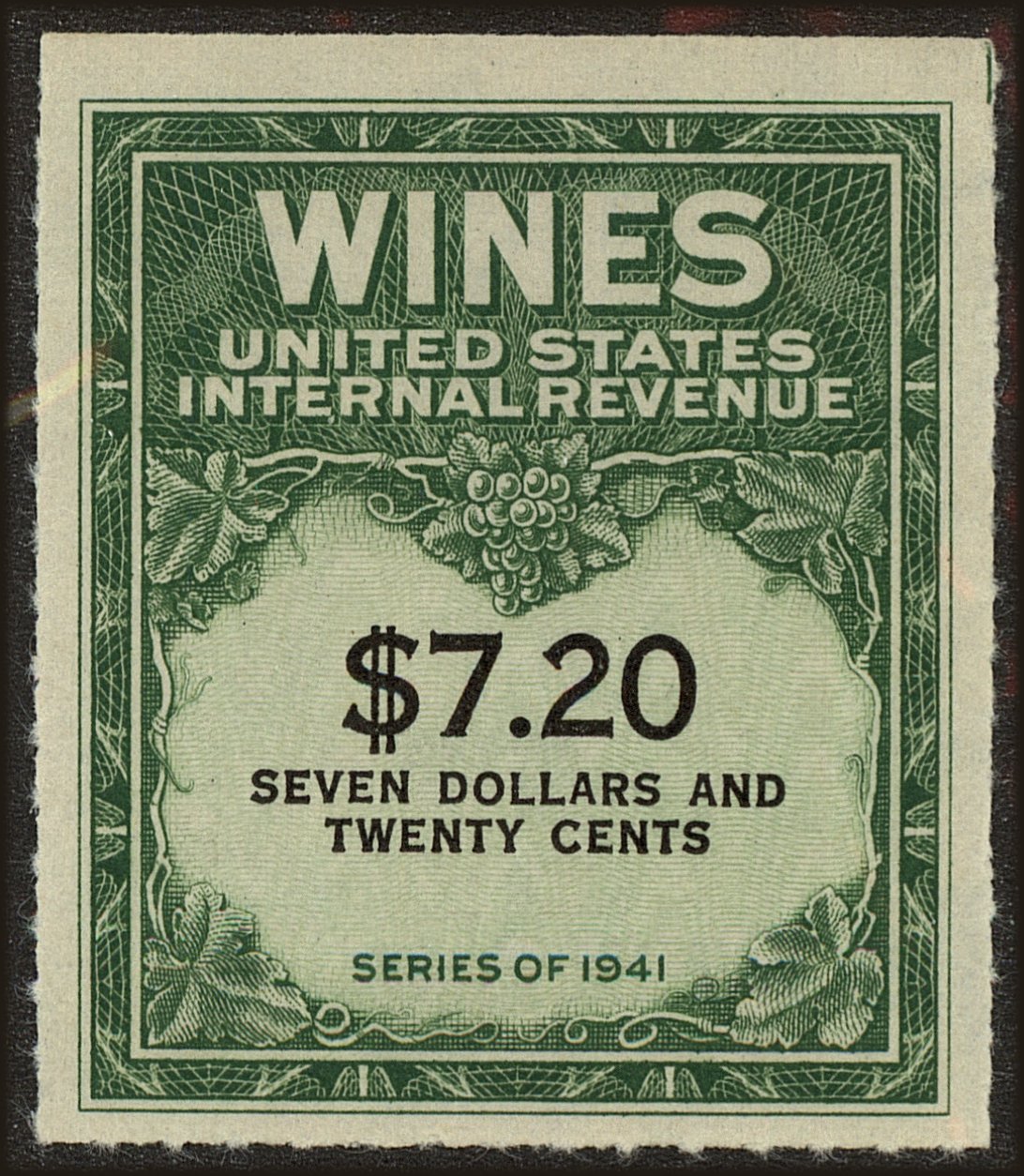 Front view of United States RE160 collectors stamp