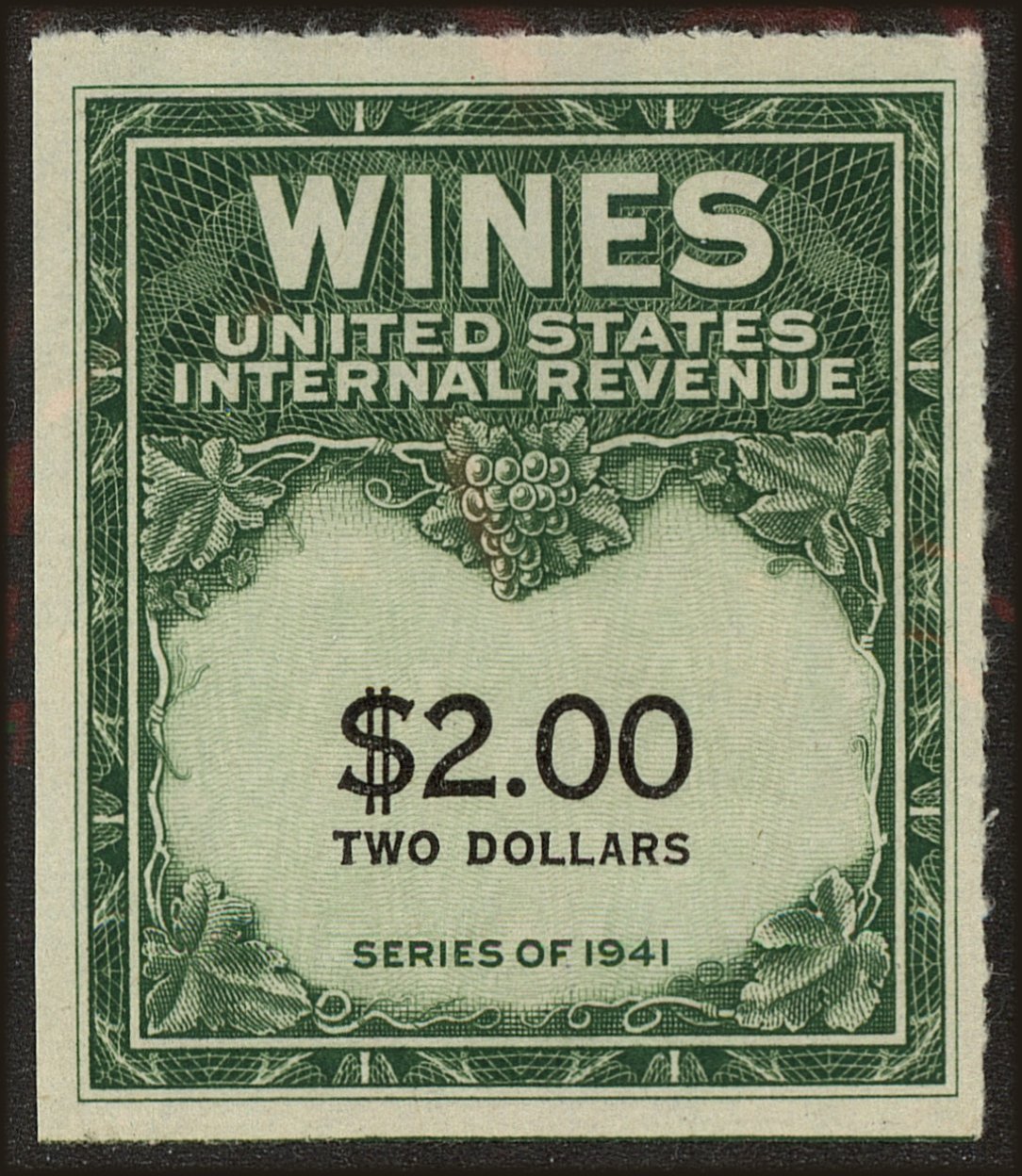 Front view of United States RE174 collectors stamp