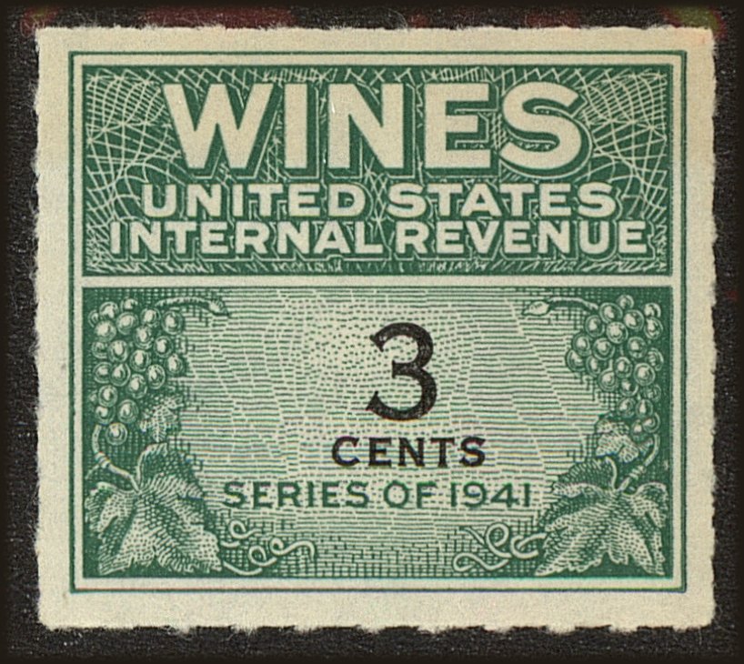 Front view of United States RE113 collectors stamp