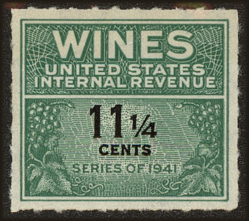 Front view of United States RE124 collectors stamp