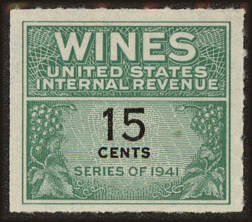Front view of United States RE127 collectors stamp