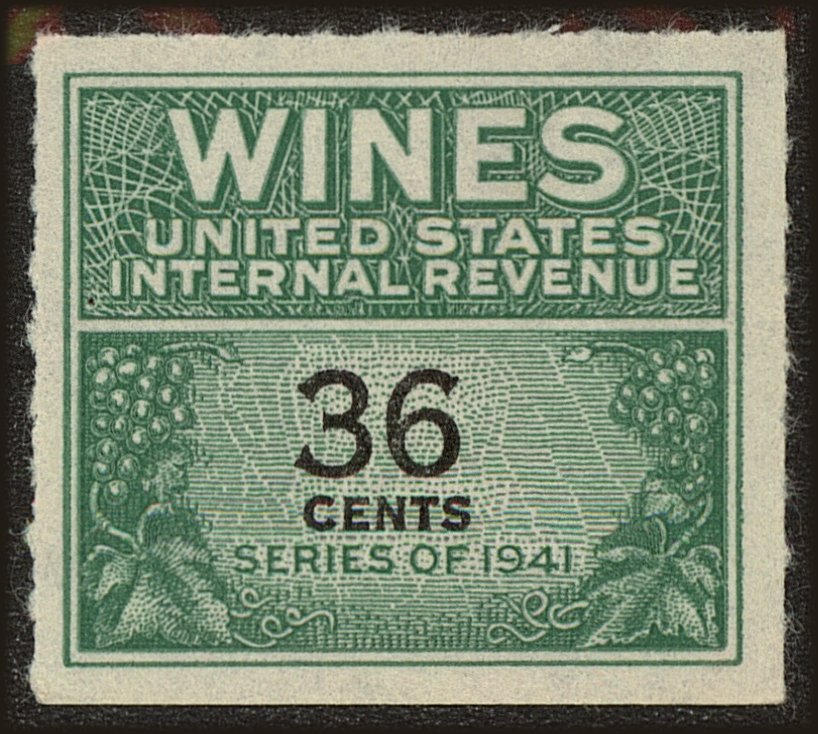 Front view of United States RE135 collectors stamp