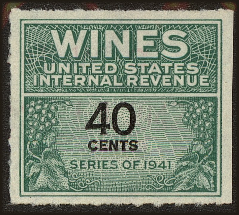 Front view of United States RE136 collectors stamp