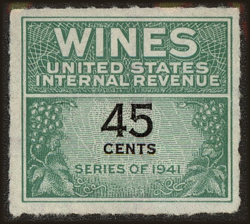 Front view of United States RE137 collectors stamp