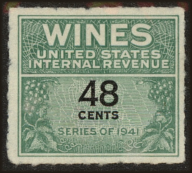 Front view of United States RE138 collectors stamp