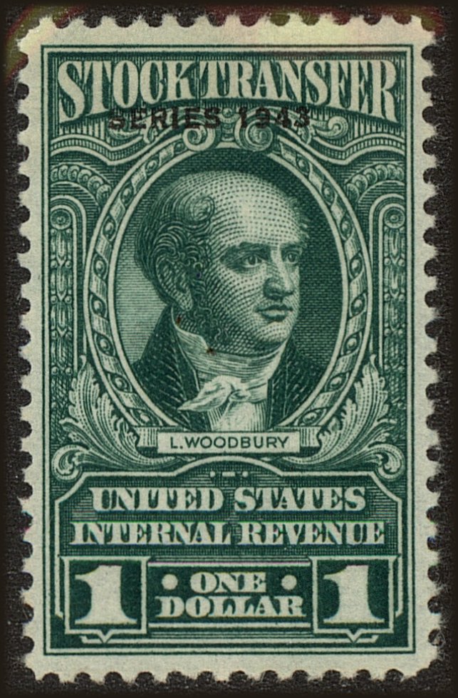 Front view of United States RD150 collectors stamp