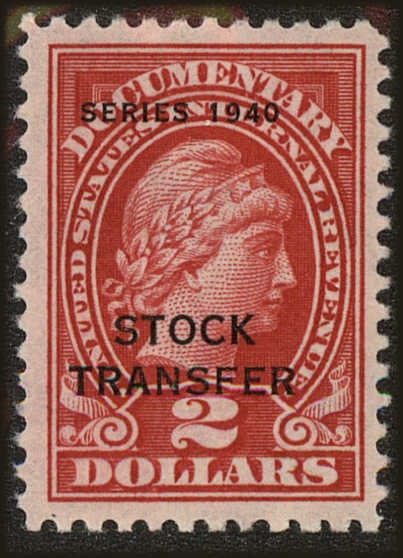 Front view of United States RD55 collectors stamp