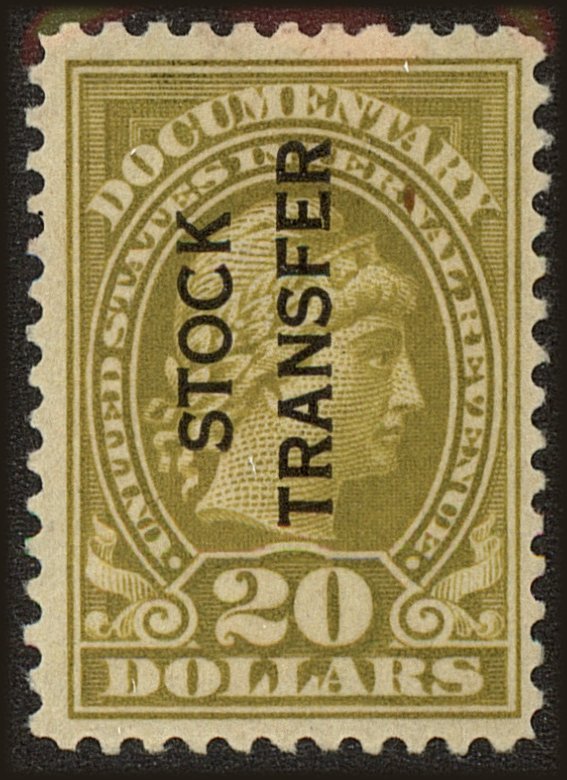 Front view of United States RD18 collectors stamp