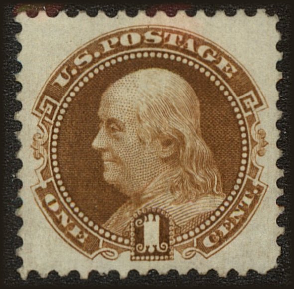 Front view of United States 133a collectors stamp