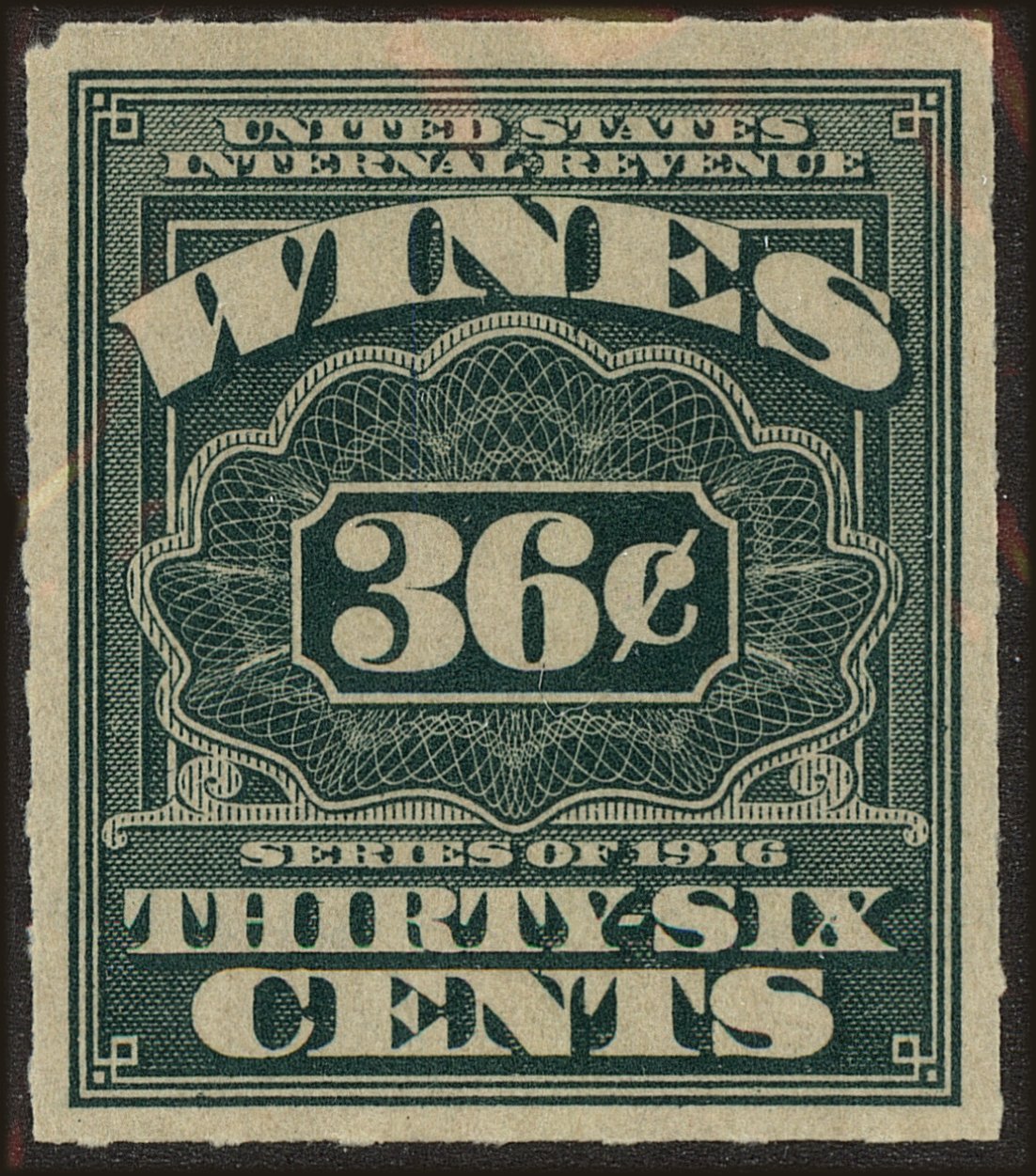 Front view of United States RE44 collectors stamp
