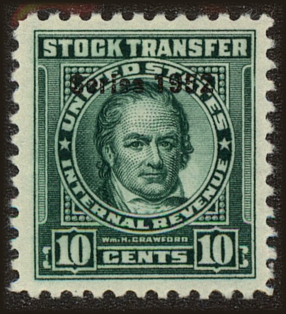 Front view of United States RD366 collectors stamp