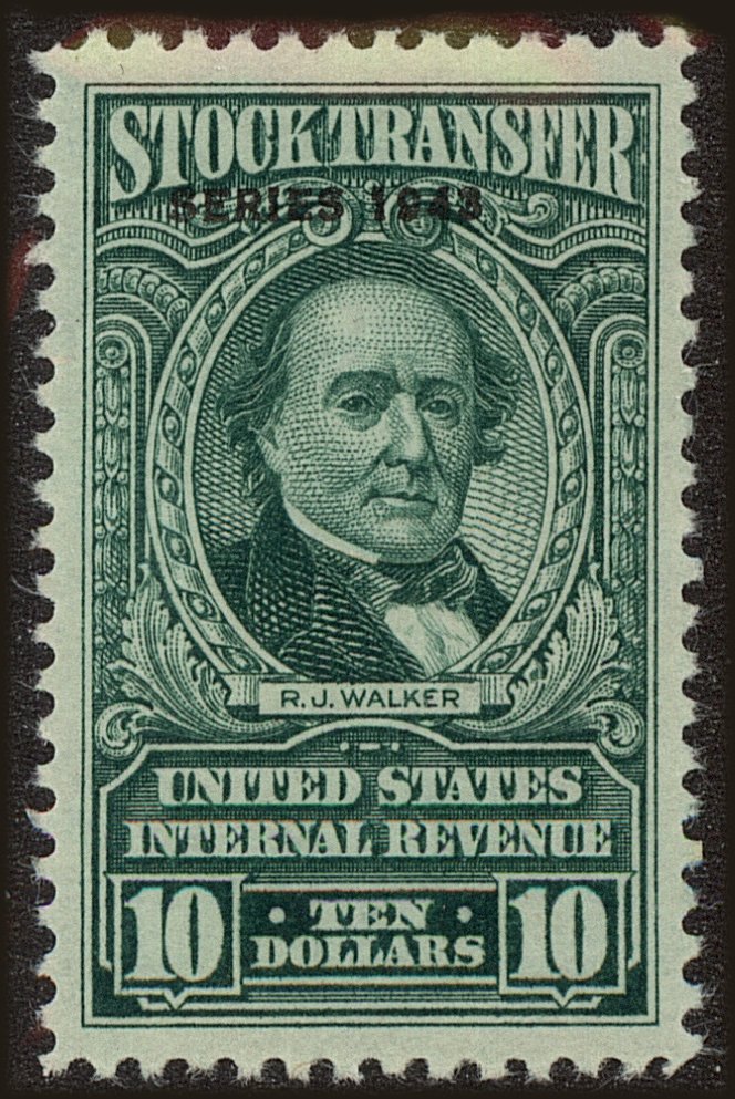 Front view of United States RD155 collectors stamp