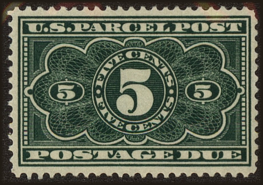 Front view of United States JQ3 collectors stamp