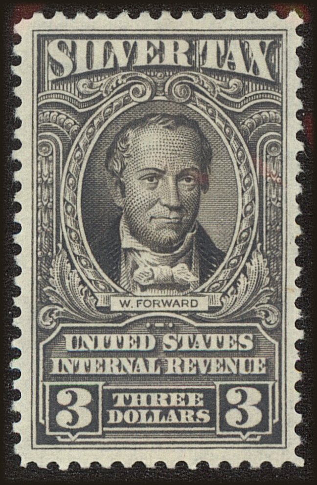 Front view of United States RG122 collectors stamp