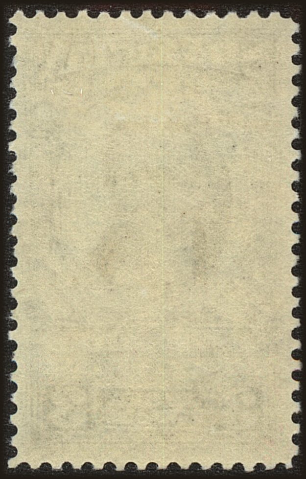 Back view of United States RGScott #122 stamp