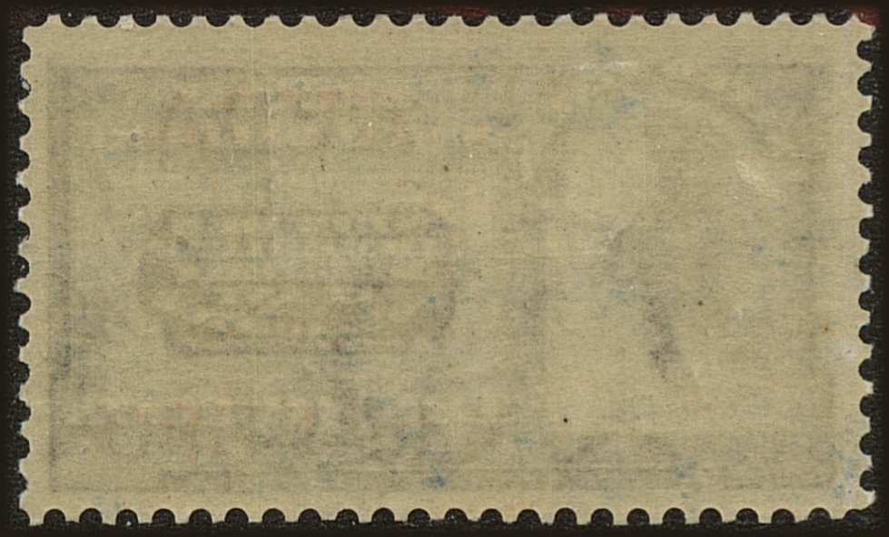 Back view of Cuba (US) EScott #1 stamp