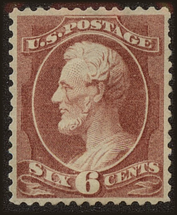Front view of United States 208a collectors stamp