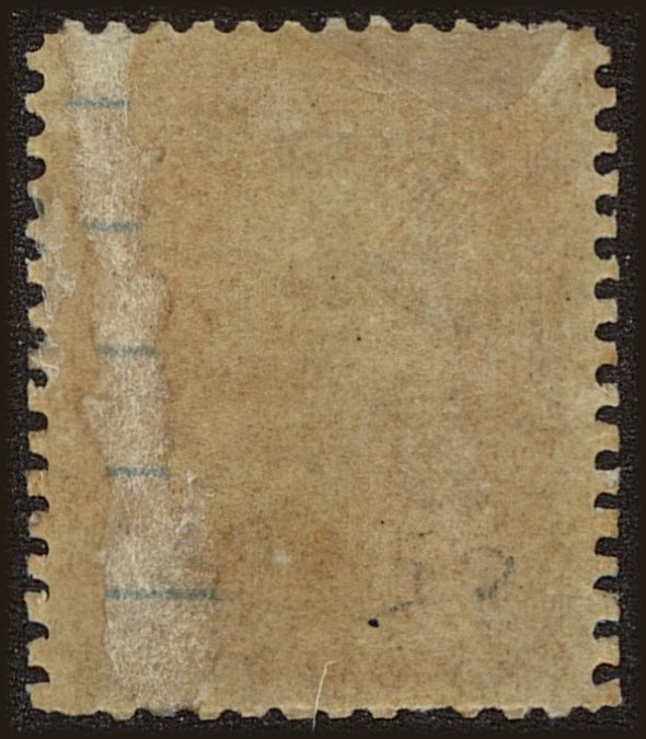 Back view of United States Scott #65 stamp