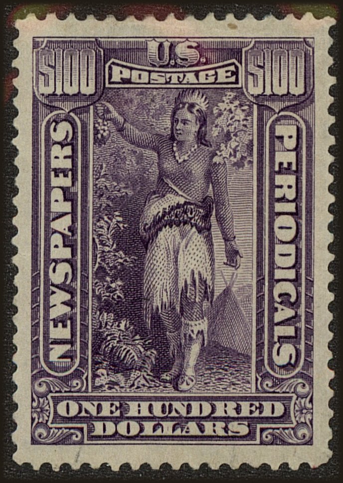 Front view of United States PR125 collectors stamp