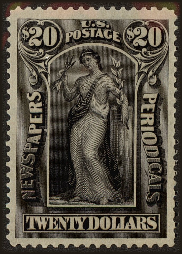 Front view of United States PR123 collectors stamp