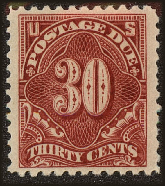 Front view of United States J66a collectors stamp
