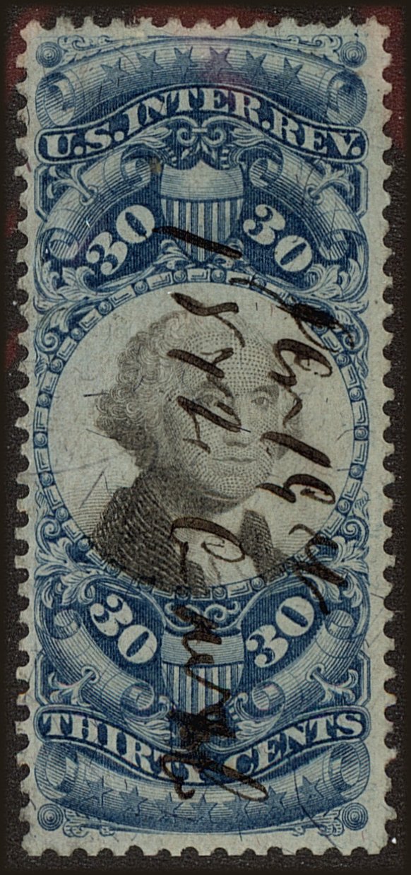 Front view of United States R113 collectors stamp