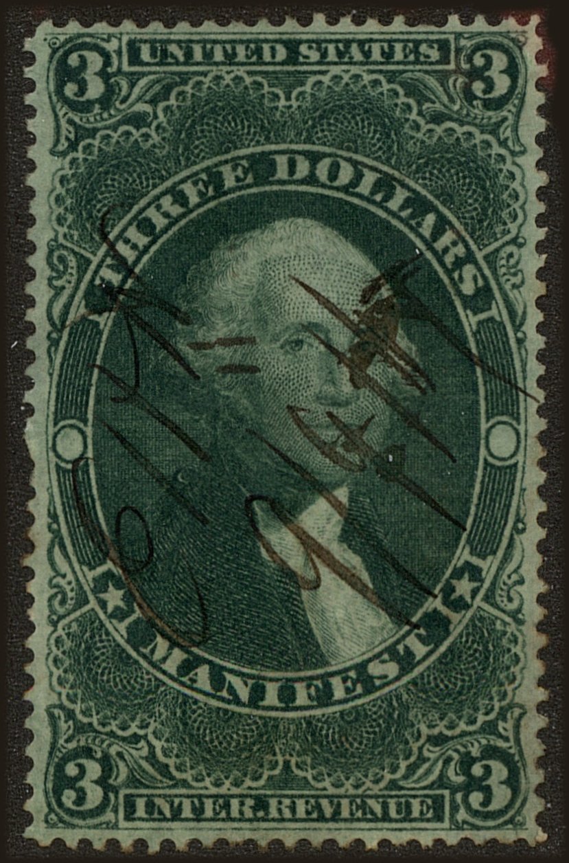 Front view of United States R86c collectors stamp