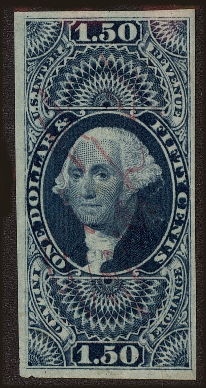 Front view of United States R78a collectors stamp