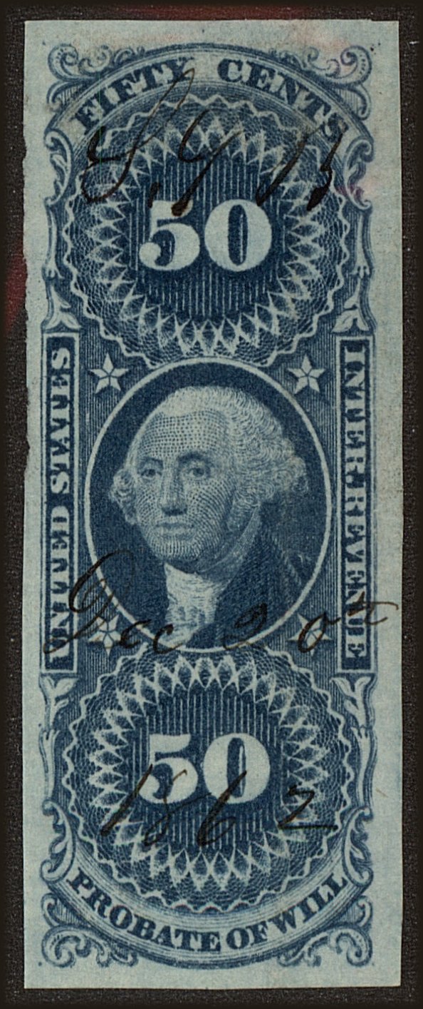 Front view of United States R62a collectors stamp