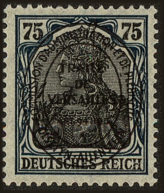 Front view of Allenstein 23a collectors stamp