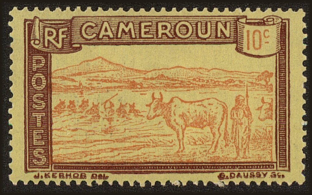 Front view of Cameroun (French) 174 collectors stamp