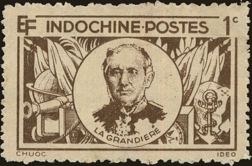 Front view of Indo-China 243 collectors stamp