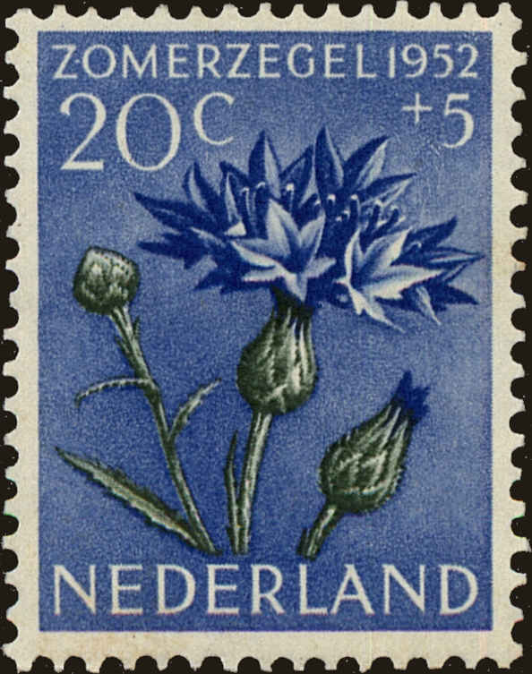 Front view of Netherlands B242 collectors stamp