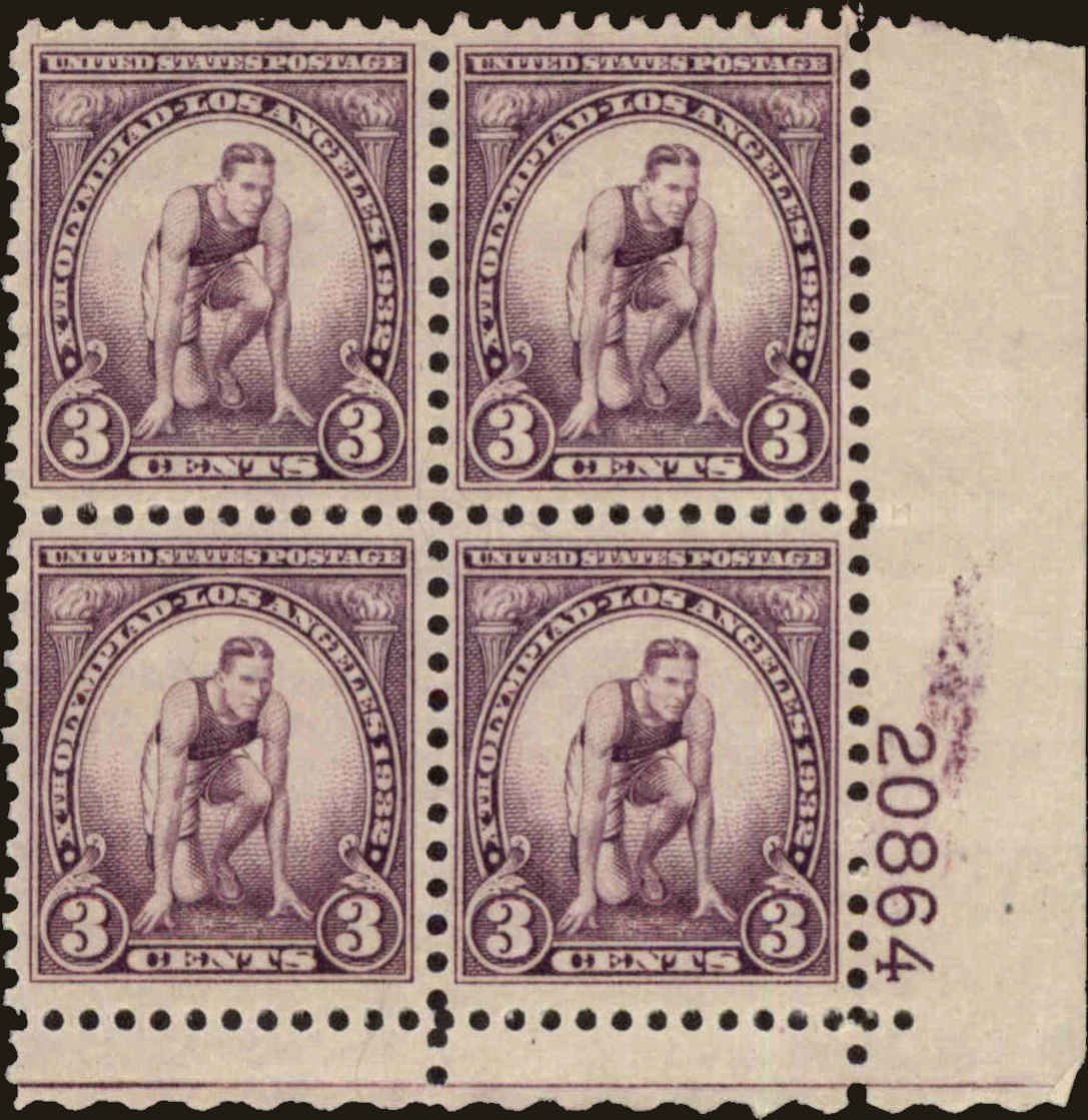 Front view of United States 718 collectors stamp