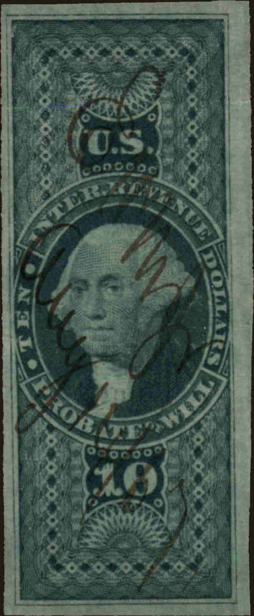 Front view of United States R96 collectors stamp