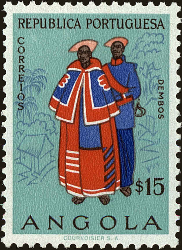 Front view of Angola 397 collectors stamp