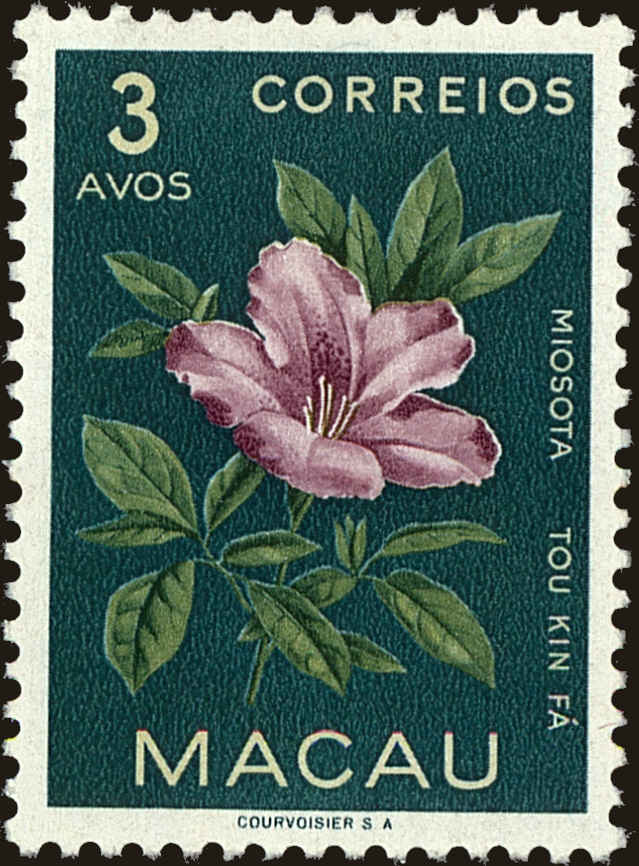 Front view of Macao 373 collectors stamp