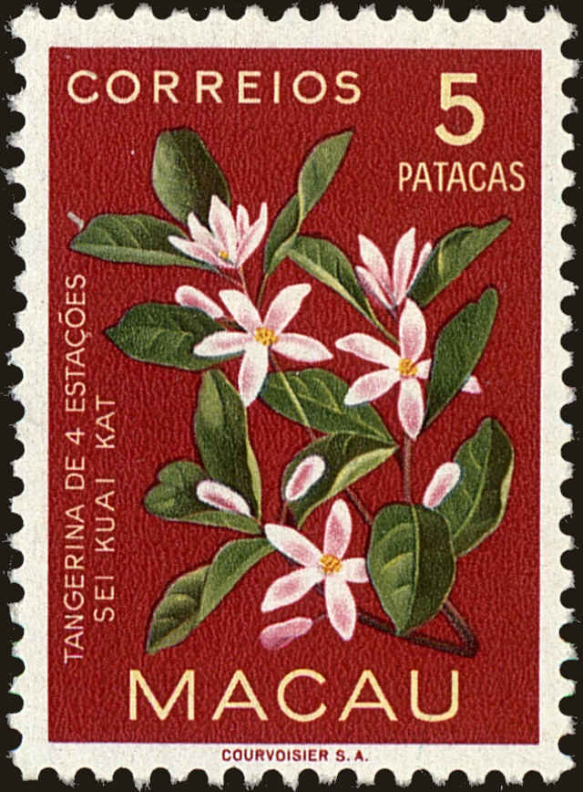 Front view of Macao 381 collectors stamp