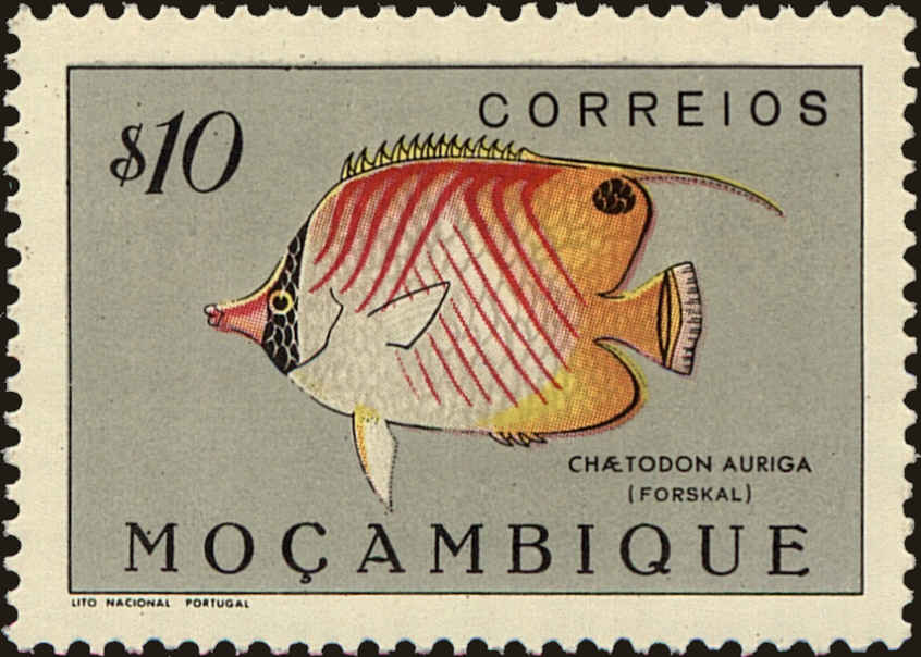 Front view of Mozambique 333 collectors stamp