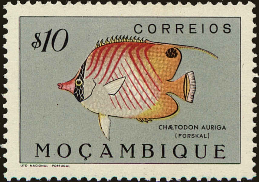 Front view of Mozambique 333 collectors stamp