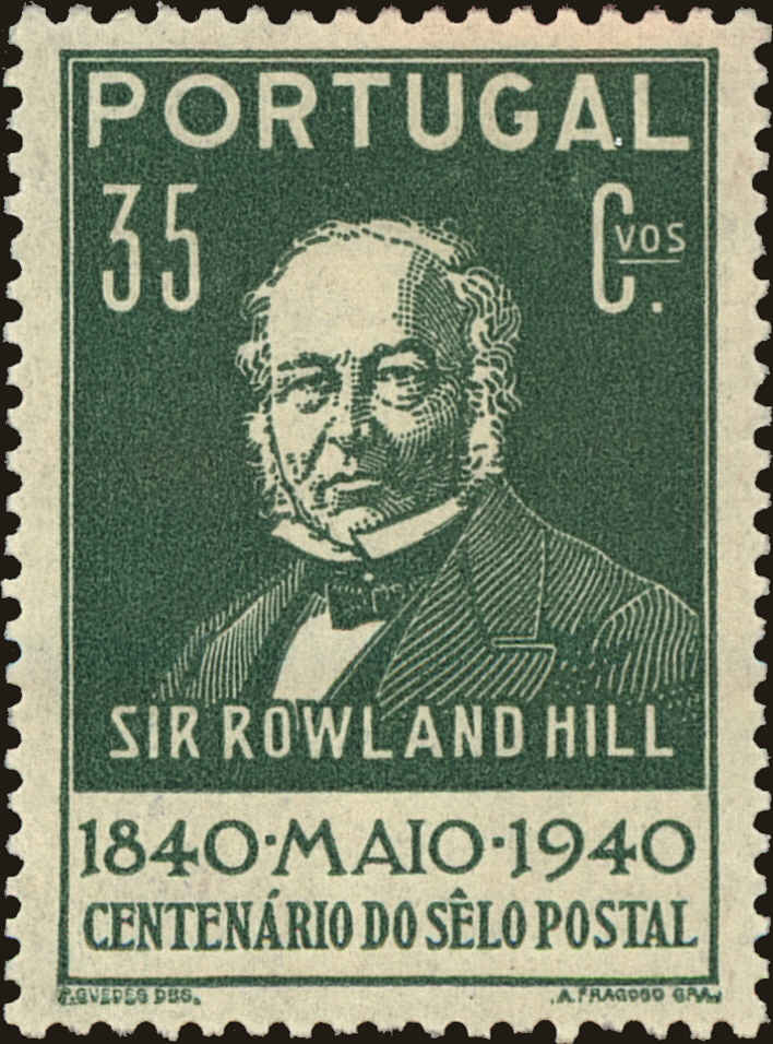 Front view of Portugal 597 collectors stamp