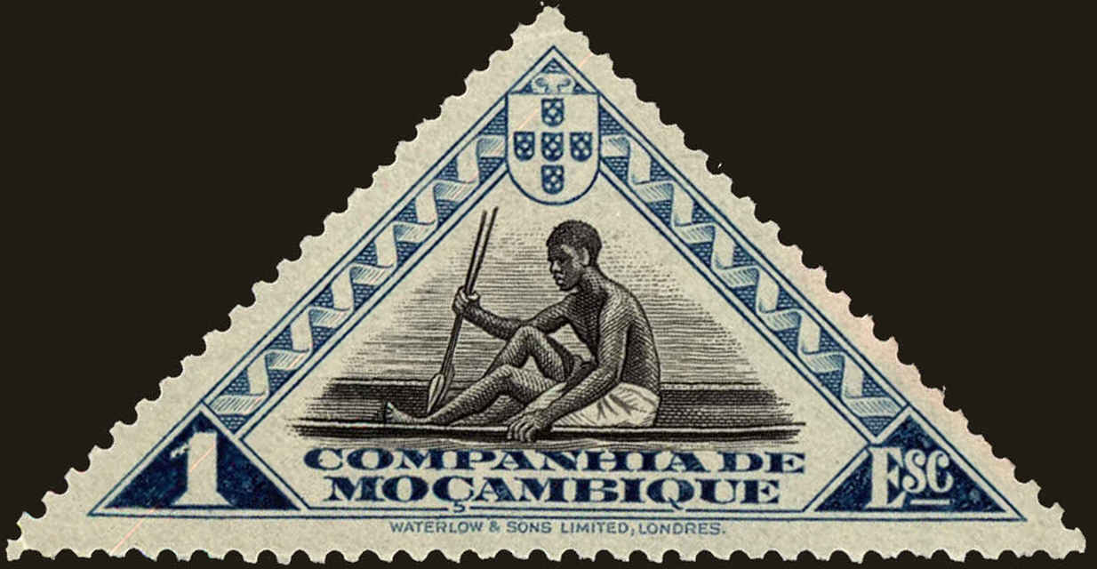 Front view of Mozambique Company 188 collectors stamp