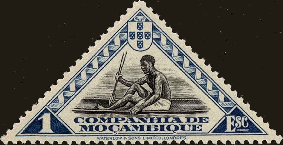 Front view of Mozambique Company 188 collectors stamp