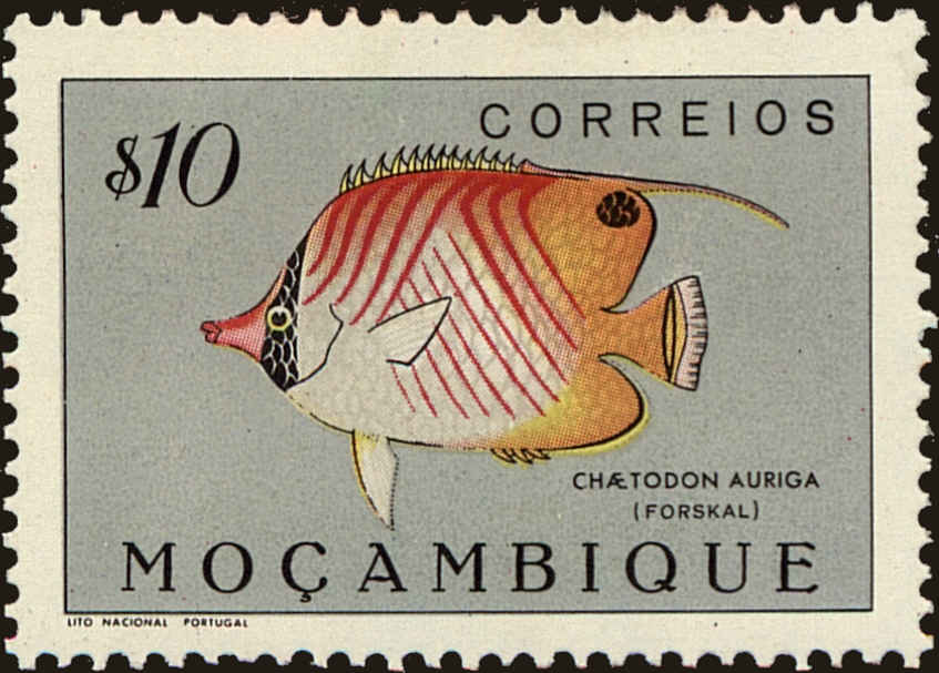 Front view of Mozambique 333 collectors stamp