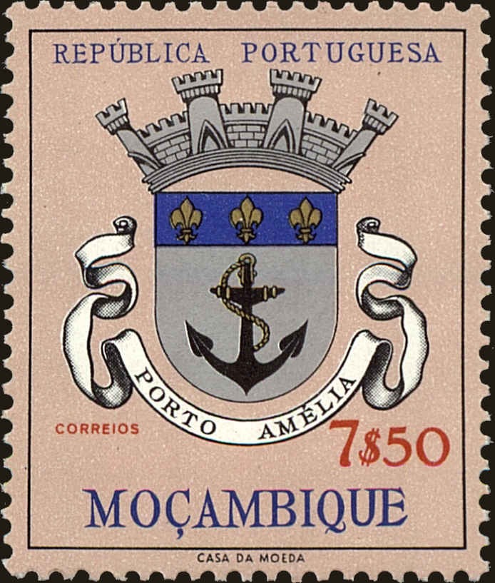 Front view of Mozambique 420 collectors stamp